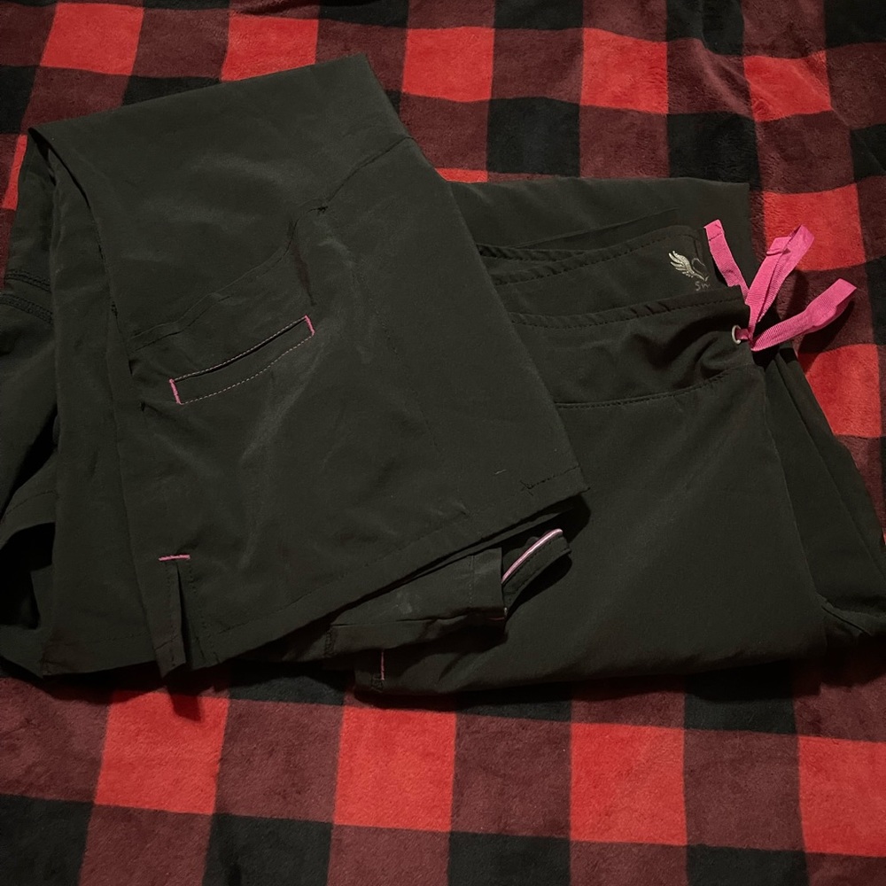 Smitten brand Black XS Scrub Set womens